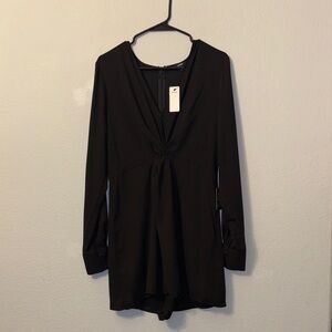 Express Black Long Sleeve Dress